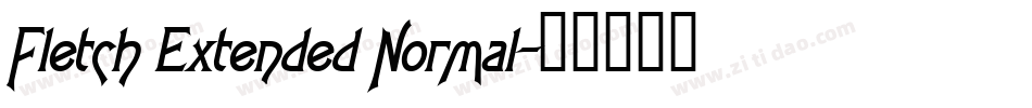 Fletch Extended Normal字体转换
